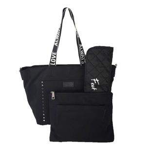 Rebecca Minkoff Love Always Baby Tote with Diaper Clutch, Black